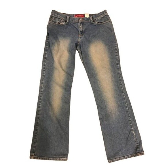 Women's 34x31 Jeans Levi's 518 Blue Superlow Stretch Bootcut - Picture 1 of 4